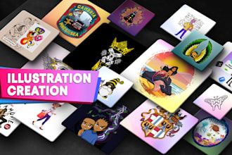 design any illustration, digital art or vector drawing