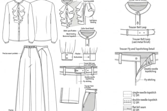 create professional fashion tech packs and technical flats