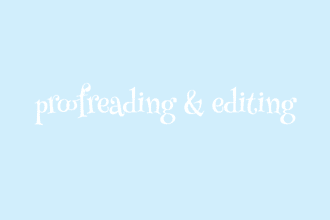 proofread your writing of any genre