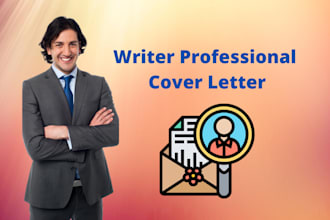 provide cover letter writing, cover letter design service
