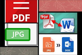 convert PDF and images to word