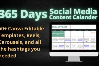 provide you 365 days social media content calendar