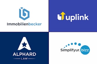 do unique legal, attorney lawyer and law firm logo design