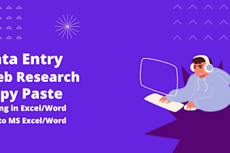 create data entry work