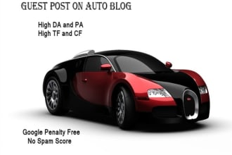 write guest post on transport car website SEO contextual backlinks high da DR 60