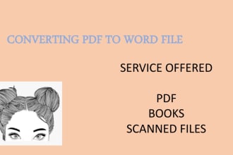 do converting PDF to word file