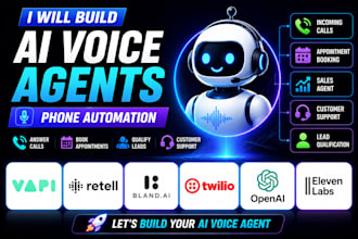 build ai voice agents using vapi retell bland twilio phone automation