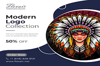 design professional and unique logo for your brand