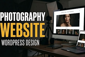 design a photography portfolio wordpress website
