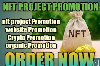 do promotion and grow organic followers, nft promotion twitter marketing