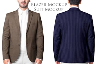 create custom suit and blazer mockup in photoshop