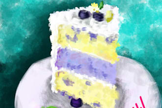 do food illustrations for you in my style