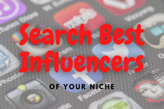 search best tiktok, instagram or youtube influencers of your niche