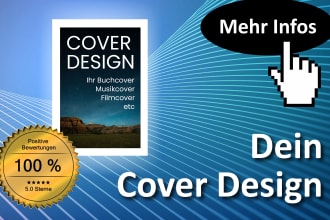 design german cover design like bookcover magazinecover moviecover etc