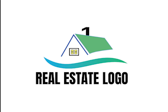 design real estate unique, realtor, property, letterhead logo