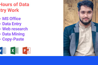 do data entry on ms office