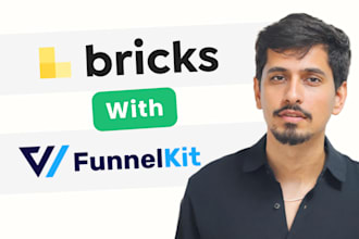 design funnel on bricks builder and funnelkit funnel builder