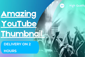 design amazing youtube thumbnail