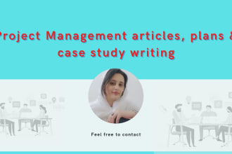 write project management content and detailed gantt plans