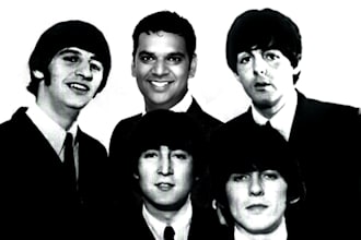 include a picture of you standing with the beatles