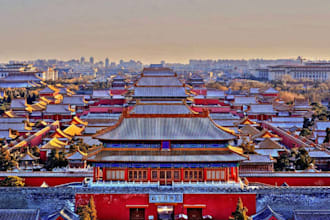 get a china landmark photo with your business logo