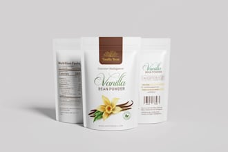 do label design, and packaging design specialist in pouch design and box design