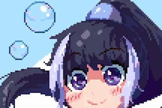 create pixel characters as you see fit
