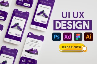 do mobile ui design, website ui dashboard, mobile app ui ux design, ui ux design