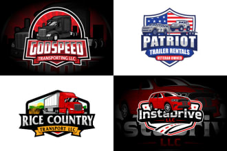 do transport logistic and trucking logo within 24 hours