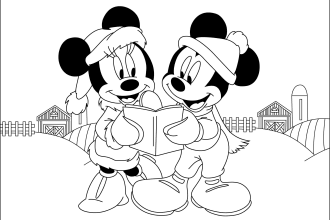 make coloring book page for children