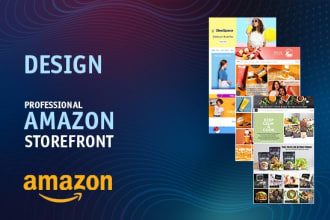 create amazon storefront design or brand store