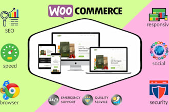 build woocommerce shop, woocommerce site, woo store, woo website, estore, eshop