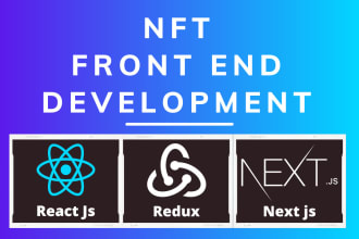 do nft frontend development with react, nextjs, typescript