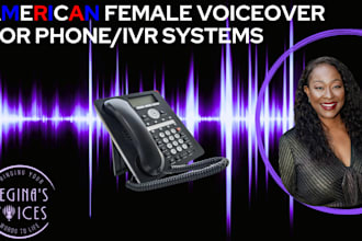 record an american female voiceover for IVR phone system