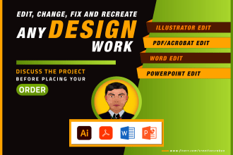 design or edit any file in adobe suite or microsoft office