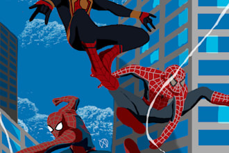 digital illustrations on photoshop