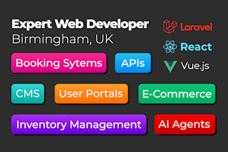 develop your laravel web app and API with react, vue and PHP