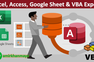 do excel vba, google sheet and access database works
