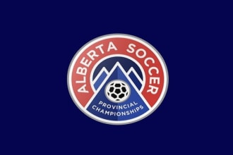 design alberta soccer provincials logo in 1 day