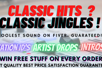 produce the best classic hits jingles and ids for your radio station