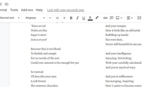 write a love poem