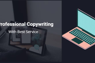 do professional copywriting for your website or print ad