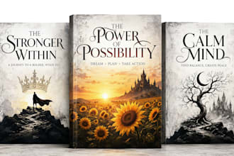design a fantasy fiction or dark fantasy ebook cover design