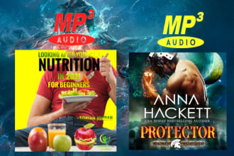 design stunning audio book cover art or kindle book design KDP book cover art