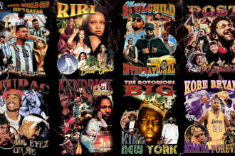 design high quality 90s vintage bootleg rap t shirt