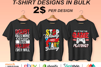 design trendy eyecatching  graphic and typography tshirt