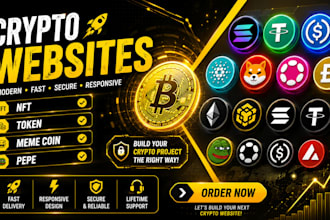 design crypto, nft, token, meme coin, pepe wordpress website