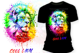create custom and trendy watercolor graphic t shirt designs