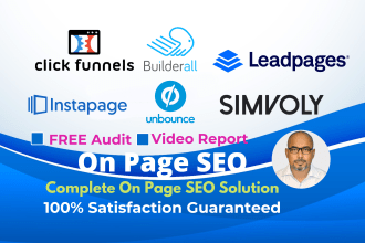 do clickfunnels SEO and builderall leadpage instapage
