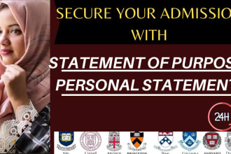 deeply edit your statement of purpose, personal statement